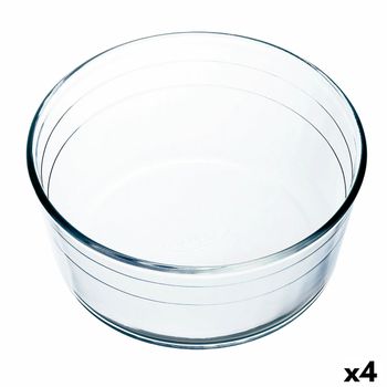 Molde Para Horno Ô Cuisine Ocuisine Vidrio Soufflé Transparente Vidrio 22 X 22 X 10 Cm (4 Unidades)