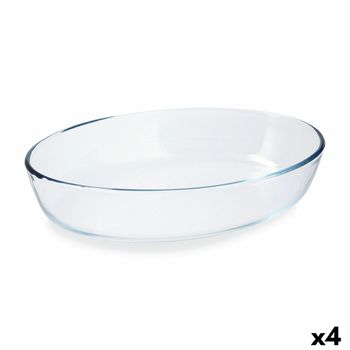 Fuente Para Horno Pyrex Classic Ovalada 30 X 21 X 7 Cm Transparente Vidrio (4 Unidades)