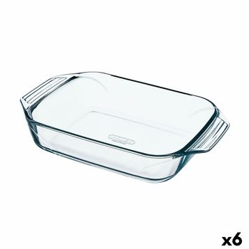 Fuente Para Horno Pyrex Irresistible Rectangular Transparente Vidrio 6 Unidades 27,5 X 16,9 X 6 Cm