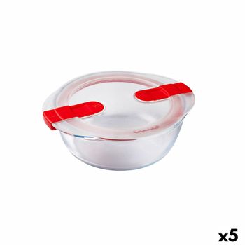 Fiambrera Hermética Pyrex Cook&heat 1,1 L 21 X 18 X 7 Cm Transparente Vidrio (5 Unidades)