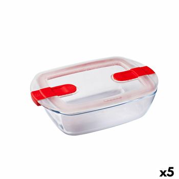 Fiambrera Hermética Pyrex Cook&heat 1,1 L 24 X 15,5 X 7 Cm Transparente Vidrio (5 Unidades)