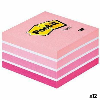 Bloc De Notas Post-it 76 X 76 Mm Rosa 450 Hojas (12 Unidades)