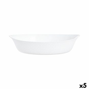 Plato Llano de Vidrio LUMINARC 24,5 cm - Blanco