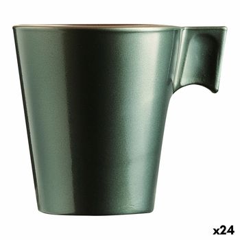 Taza Mug Luminarc Flashy Verde 80 Ml Vidrio (24 Unidades)