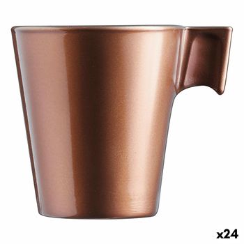 Luminarc Flashy - Juego De 4 Tazas De Desayuno De 25 Cl En Vidrio Templado.  Neo Gold con Ofertas en Carrefour