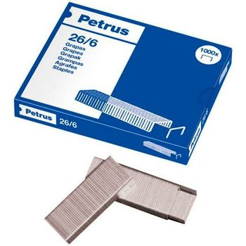 Petrus - Grapas nº 22/6 -caja de 1000 (25 unidades) : : Oficina y  papelería