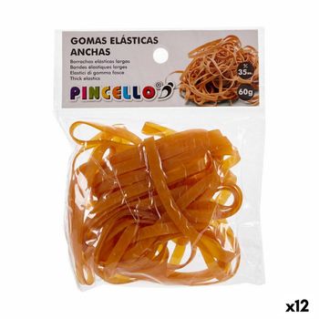 Gomas Elásticas Ancha Amarillo (12 Unidades)