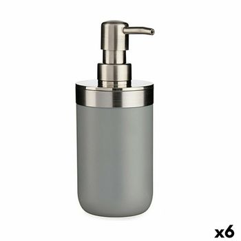 Dispensador De Jabón Gris Plástico 350 Ml (6 Unidades)