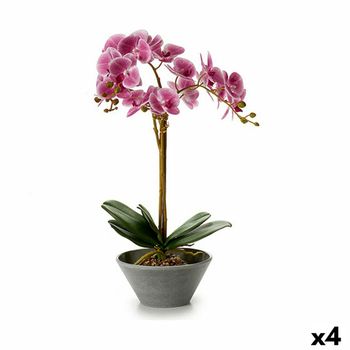 Planta Decorativa Orquídea 16 X 48 X 28 Cm Plástico (4 Unidades)