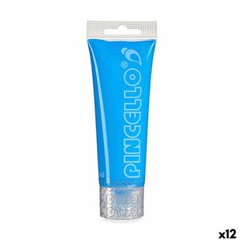 Pintura Acrílica Neon 75 Ml Azul (12 Unidades)