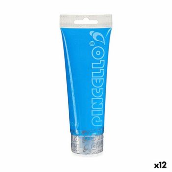 Pintura Acrílica Azul Claro 120 Ml (12 Unidades)