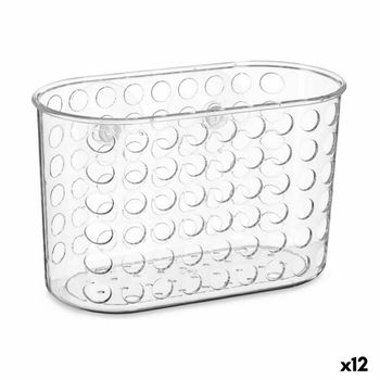 Colgador Para La Ducha 19,3 X 12 X 9 Cm Transparente Plástico Pvc (12 Unidades)