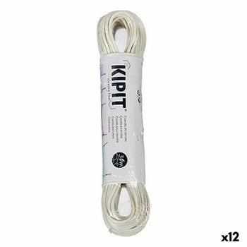 Cuerda Para Tender 30 M Blanco Pvc (12 Unidades)