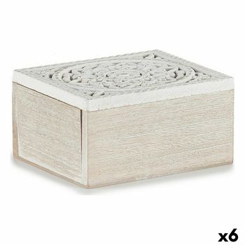 Caja Decorativa 16 X 8 X 11 Cm Madera (6 Unidades)