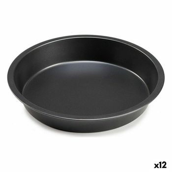 Molde Para Horno Ø 28 Cm Metal Gris Oscuro (12 Unidades)