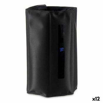 Enfriador De Botellas Termómetro Negro Poliéster Pvc (12 Unidades)