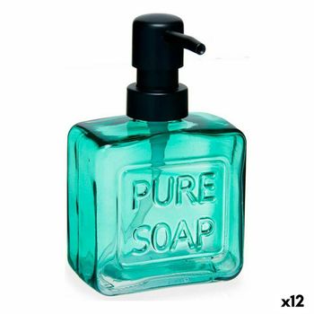 Dispensador De Jabón Pure Soap 250 Ml Cristal Verde Plástico (12 Unidades)