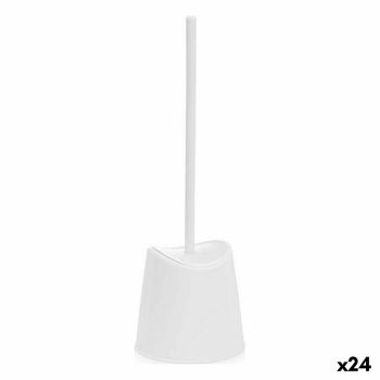 Escobilla Para El Baño 12,5 X 37 X 12,5 Cm Blanco Plástico (24 Unidades)