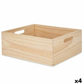 Caja Madera De Pino Con Tapa 40x30x14cm. Cbt403014 con Ofertas en Carrefour