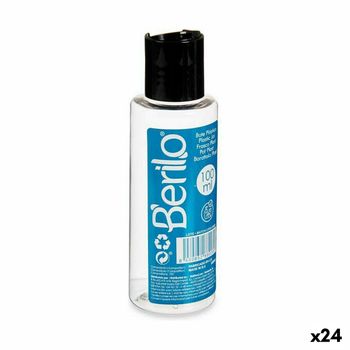 Dispensador De Líquidos De Viaje Negro Transparente Plástico 100 Ml (24 Unidades)