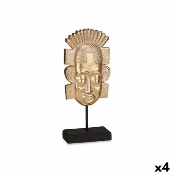 Figura Decorativa Indio Dorado 17,5 X 36 X 10,5 Cm (4 Unidades)