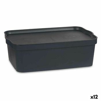 Caja de Almacenaje con Tapa Infantil Animales Plástico 22 L 30 x 23,5 x 40  cm (12 Unidades) 