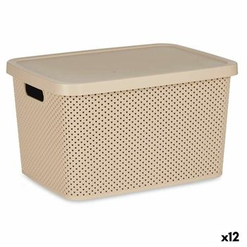 Cajas De Almacenaje 2 Unidades Tela Color Crema 50x30x25 Cm Vidaxl con  Ofertas en Carrefour