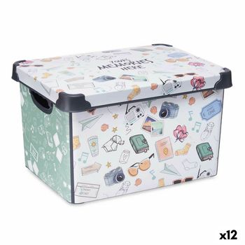 Caja De Almacenaje Con Tapa Evolution Transparente (39 X 29 X 20,5 Cm) con  Ofertas en Carrefour