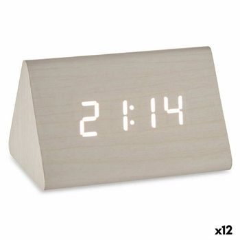 Reloj Digital de Sobremesa Negro PVC Madera MDF 11,7 x 7,5 x 8 cm (12  Unidades) – Grupo Lampier