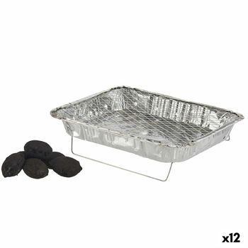 Barbacoa Desechable La Dehesa Aluminio 30 X 5,3 X 46,5 Cm, 30 X 5,3 X 46,5 Cm Plateado