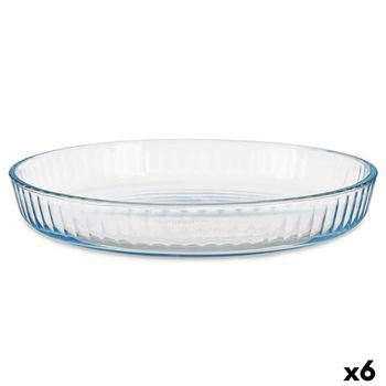 Bandeja Para Horno Transparente Vidrio De Borosilicato 31,2 X 5 X 5 Cm (6 Unidades)