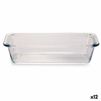 Bandeja Para Horno Borcam Bizcocho Con Asas Transparente 1,63 L (12 Unidades)