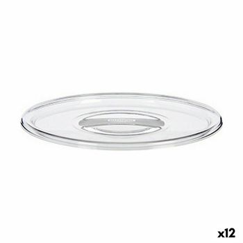 Tapa Stefanplast Tosca Transparente Plástico 19,5 X 2 X 19,5 Cm (12 Unidades)