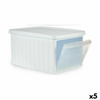 Caja De Almacenaje De Tela No Tejida 28 X 28 Cm - Pack De 2 - L 28 X A 28 X  H 28 Cm con Ofertas en Carrefour