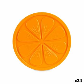 Acumulador De Frío Plástico 17,5 X 1,5 X 17,5 Cm - Leknes. Naranja