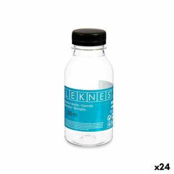 Botella Plástico 6 X 13,5 X 6 Cm - Leknes. Negro