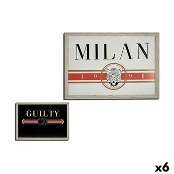 Cuadro Guilty Milan Aglomerado 46 X 2 X 66 Cm (6 Unidades)