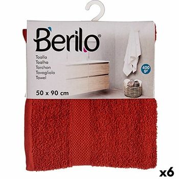 Pack 6 Toallas Rojo Lavabo De Algodón Donegal 50x100 Cm con Ofertas en  Carrefour