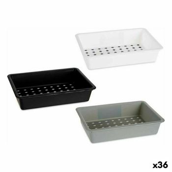 Organizador De Cajones Polipropileno 16 X 5 X 24 Cm (36 Unidades)