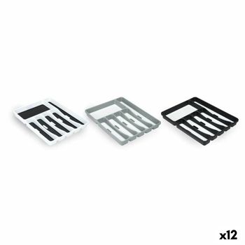 Organizador Para Cubiertos Polipropileno 32,5 X 4,5 X 40,5 Cm (12 Unidades)