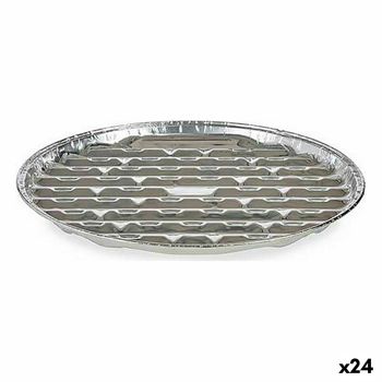 Set De Fuentes De Cocina Desechable Pizza Aluminio 32 X 3 X 32 Cm (24 Unidades)