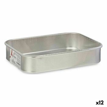 Rustidera Ø 18 Cm Plateado Aluminio (12 Unidades)