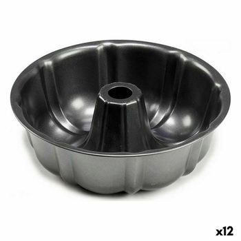 Molde Para Horno Anillo Gris Oscuro Metal 25,4 X 8 X 25,4 Cm (12 Unidades)