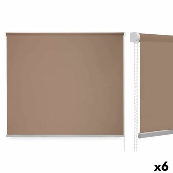 Estor Enrollable 120 X 180 Cm Beige Tela Plástico (6 Unidades)