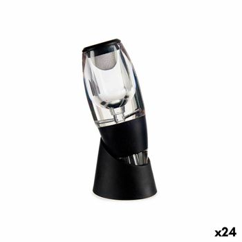 Aireador De Vino Negro Transparente Tpe 24 Unidades