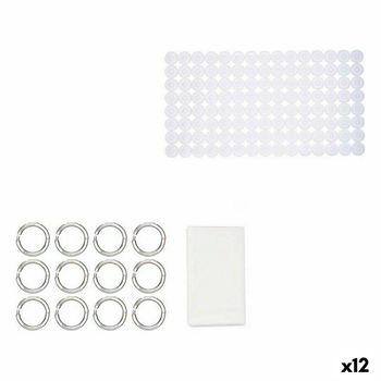 Set De Baño Blanco Pvc Polietileno Eva (12 Unidades)