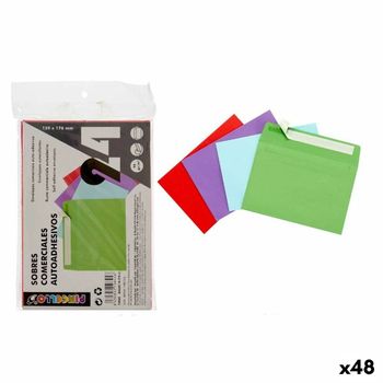 Sobres Multicolor Papel 120 X 176 Mm (48 Unidades)