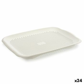 Escurridor Blanco Plástico 27 X 3 X 36,3 Cm (24 Unidades)