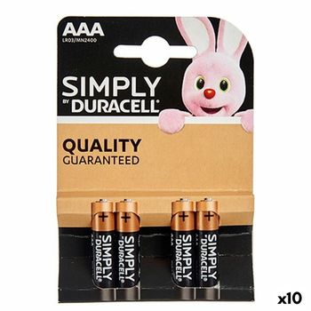 Pilas Alcalinas Lr03 Duracell (10 Unidades)