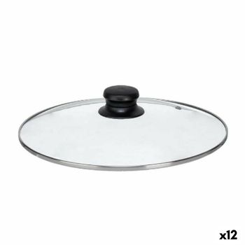 Tapa Para Olla 26 Cm Cristal Plateado (12 Unidades)